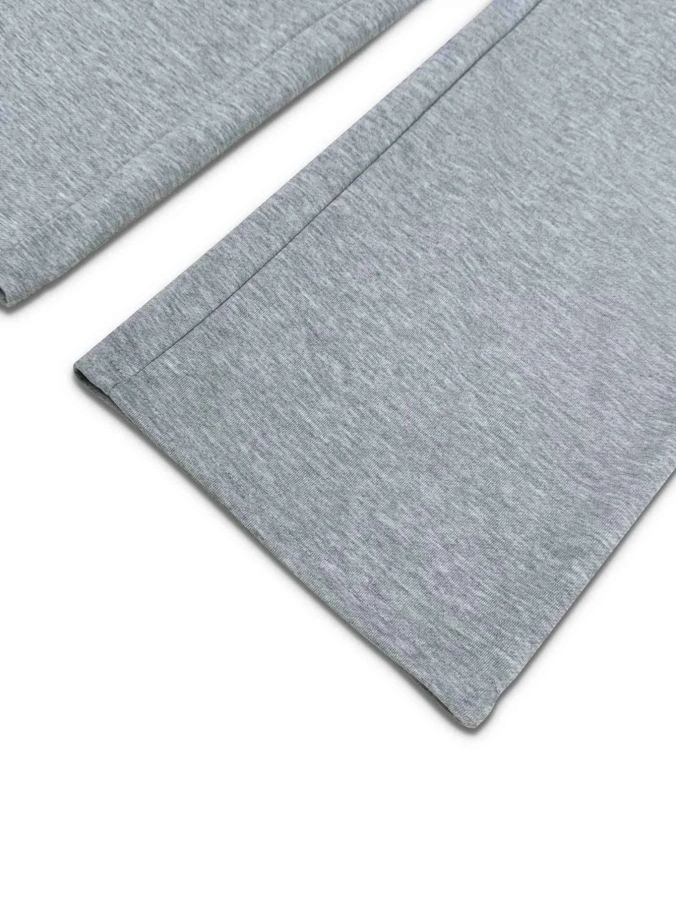 Casual Cropped Hoodie and Wide Leg Pants Set