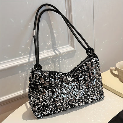Bolso de lentejuelas brillantes, estilo moderno para ella