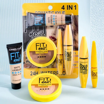 四合一古銅粉遮瑕粉底彩妝套裝