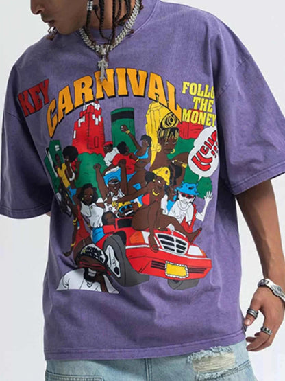 Men's Printed Half Sleeve Graphic T-Shirt