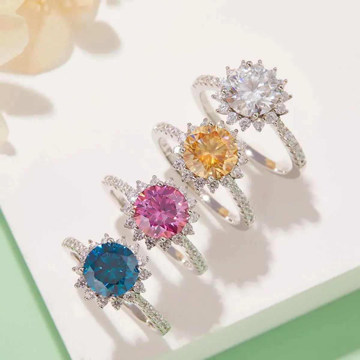 2 Carat Moissanite 925 Sterling Silver Ring