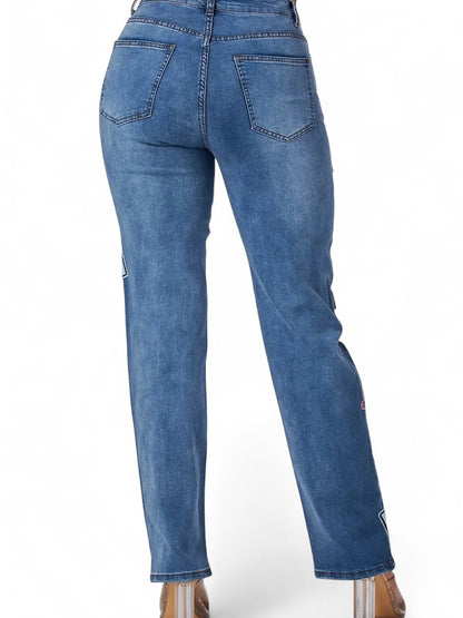 Patchwork Rebel Denim Jeans