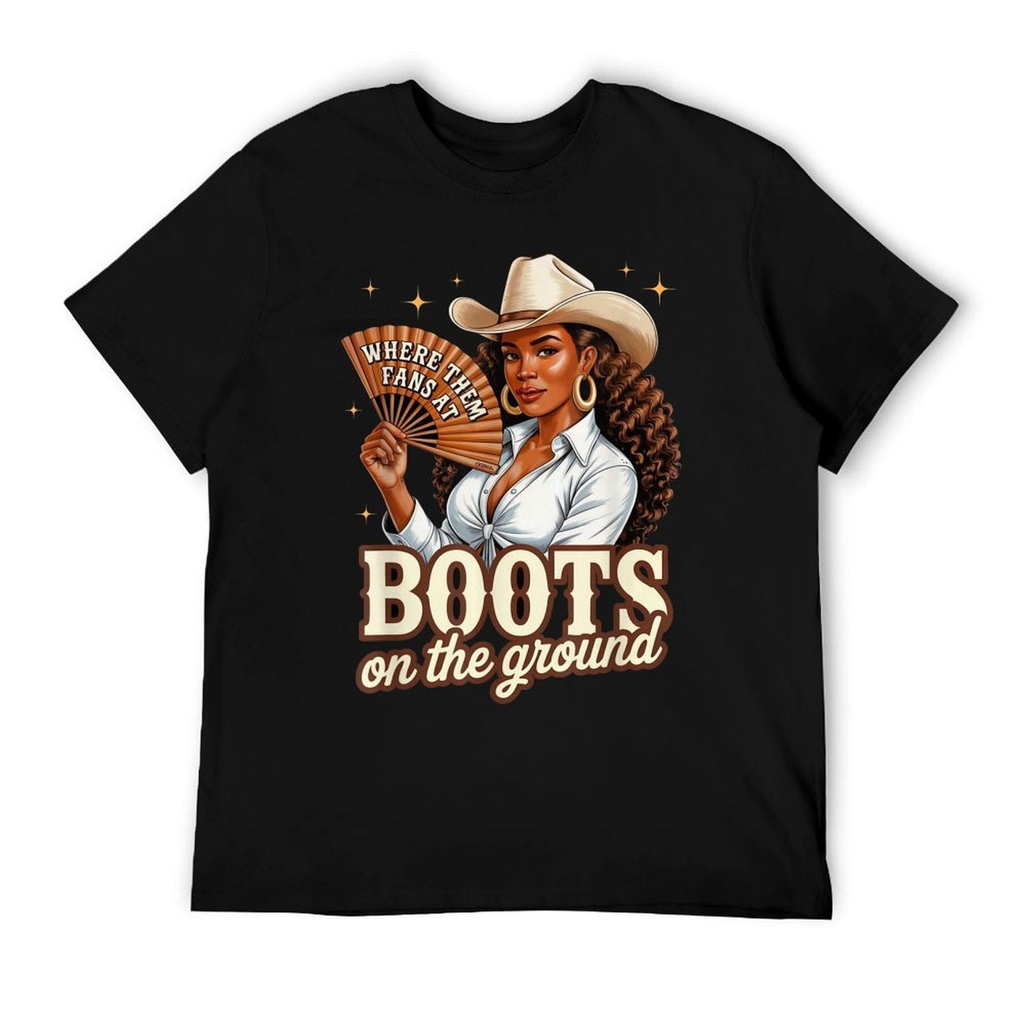 Boots On Ground Juneteenth Cowgirl Western Rodeo Black Women Odor-resistant T-Shirt
