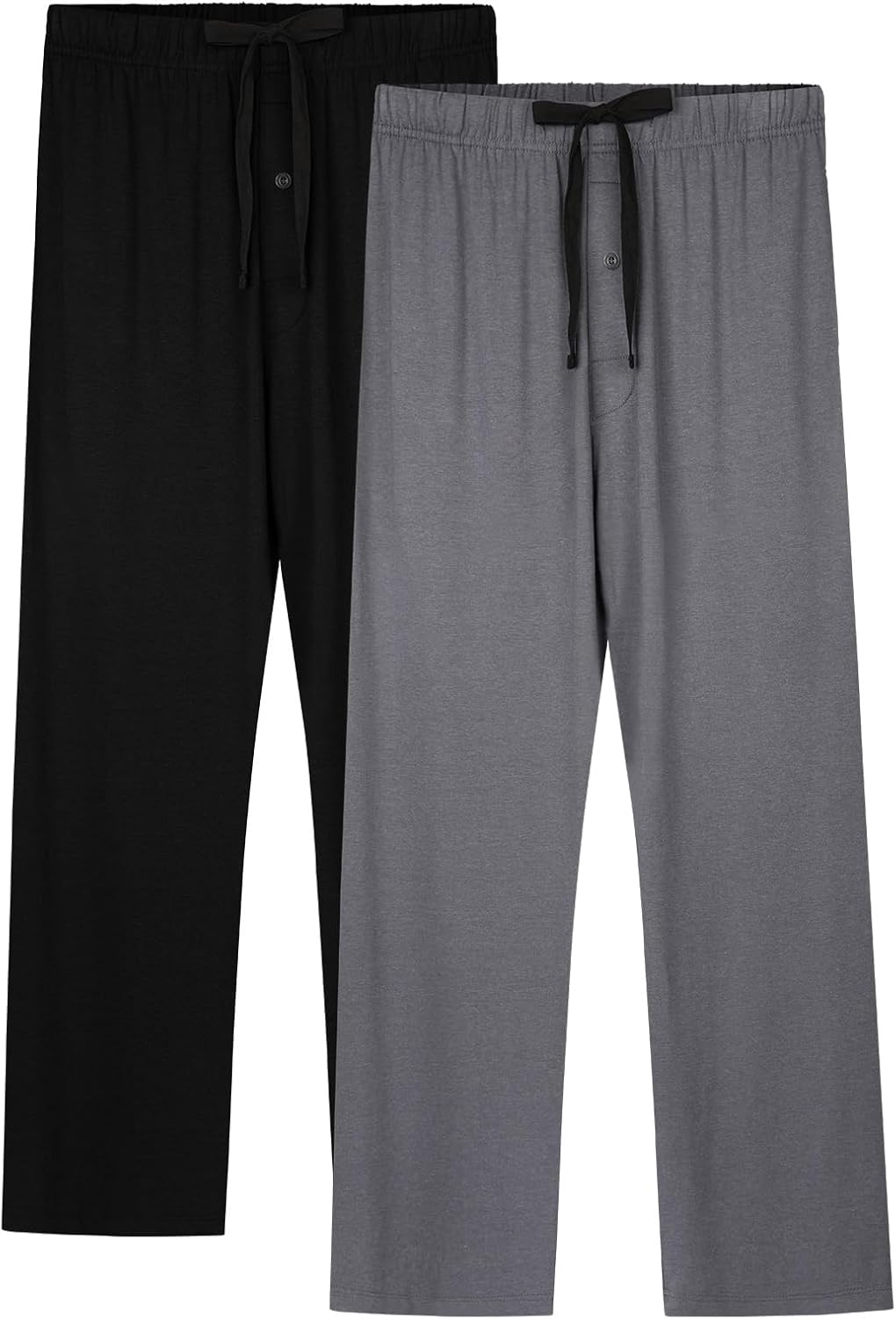 Pantalones de pijama BAMBOO COOL para hombre, suaves y cómodos, con bolsillos, paquete de 2