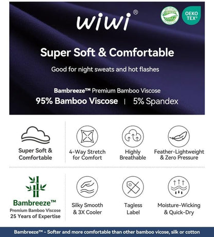 Vestido lencero WiWi para mujer, de viscosa de bambú, con tirantes finos, lencería sexy, camisón de dormir de talla grande S-4X