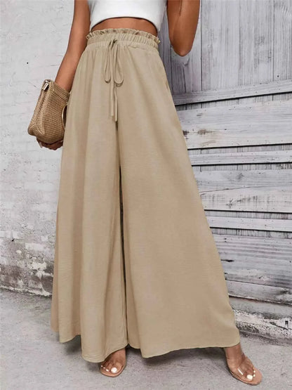 Frill Wide Leg Pants