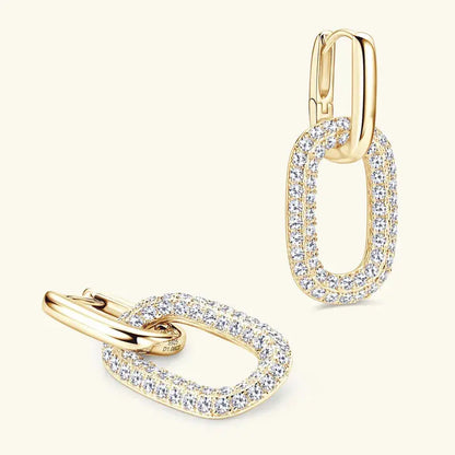 2.16 Carat Moissanite 925 Sterling Silver Earrings