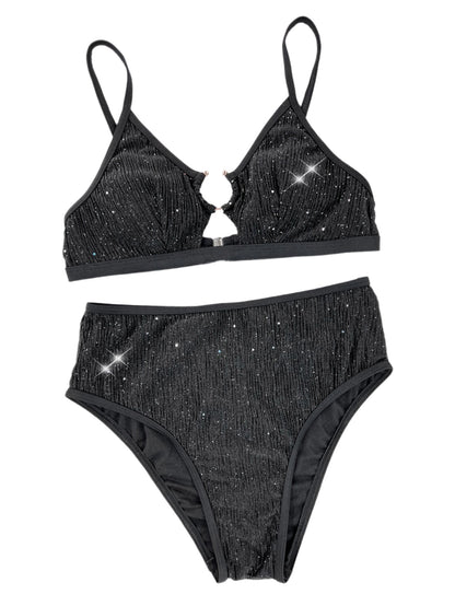 Glitz & Glamour High-Waist Bikini Set