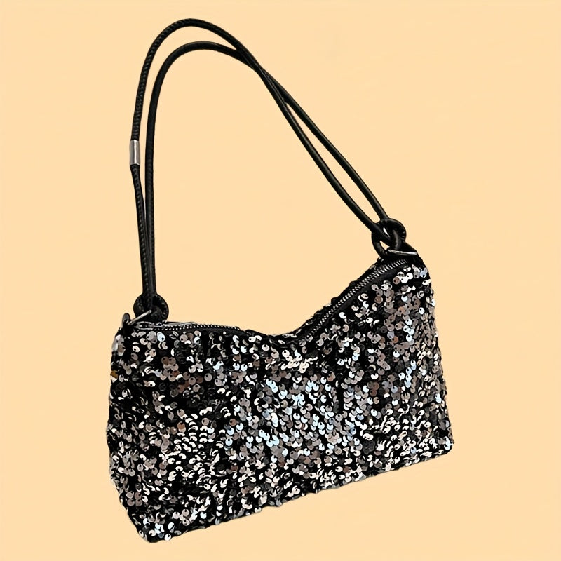 Bolso de lentejuelas brillantes, estilo moderno para ella