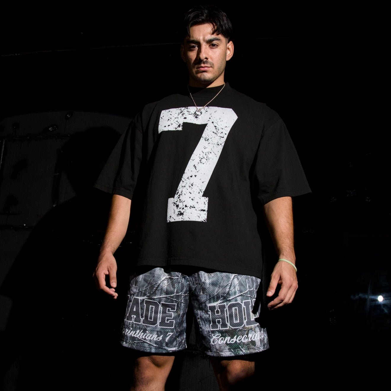 [PRE-ORDER - SHIPS JANUARY 23RD] 70x7 Drop Shoulder Tee (Super Oversized) - Black