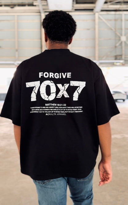 [PRE-ORDER - SHIPS JANUARY 23RD] 70x7 Drop Shoulder Tee (Super Oversized) - Black