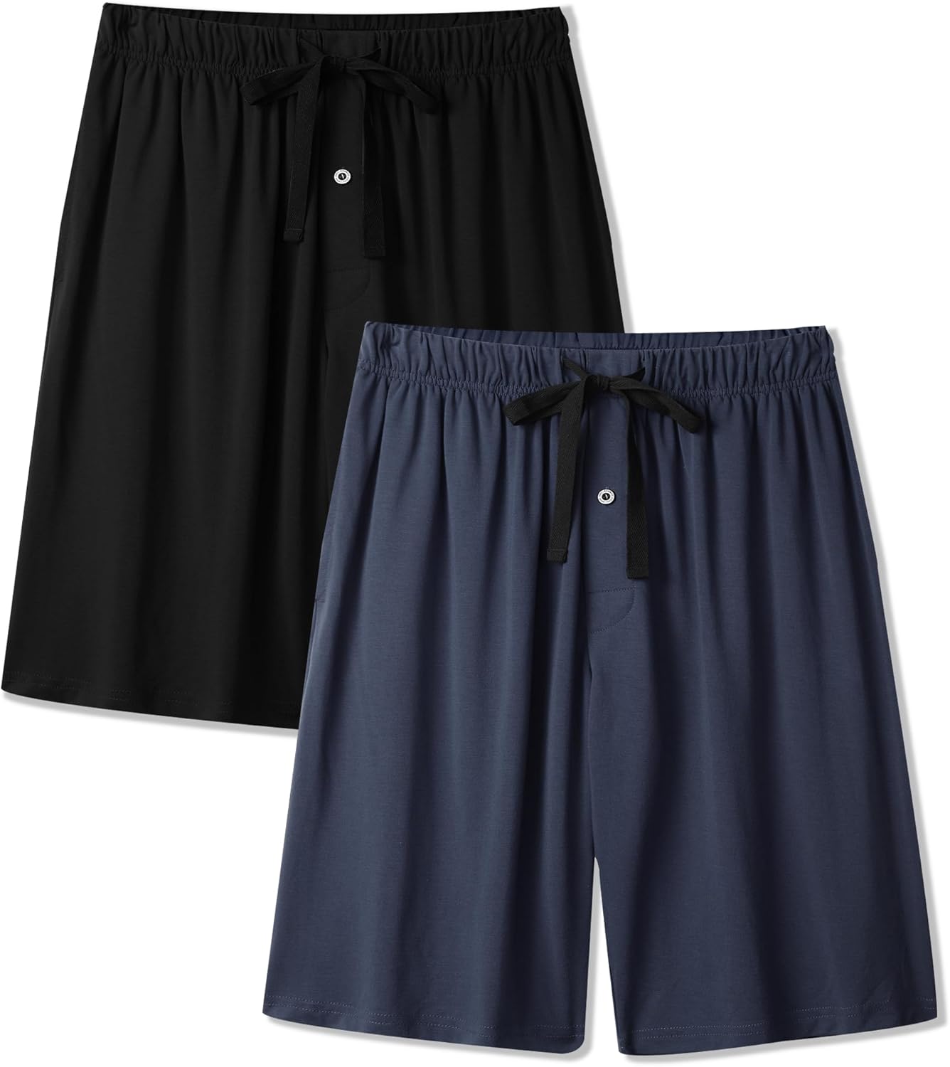 Pantalones de pijama BAMBOO COOL para hombre, suaves y cómodos, con bolsillos, paquete de 2