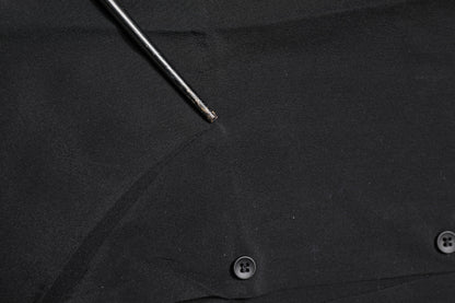 Dolce & Gabbana Black Silk GOLD Long Sleeves Dress Shirt