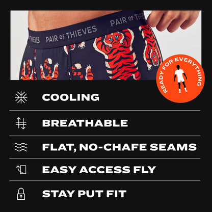 Calzoncillos bóxer Thieves Super Fit para hombre: suaves, transpirables, de secado rápido y elásticos en 4 direcciones (paquete de 2 y 3)