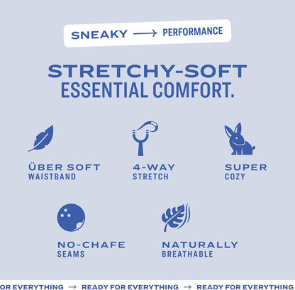 Thieves 男士長款平角內褲（多條裝）－柔軟透氣速乾，四向彈性－多條裝