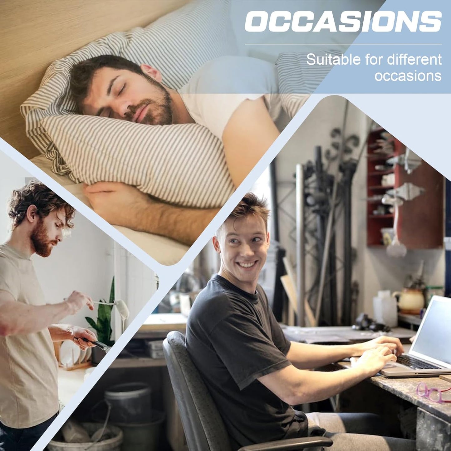 Pantalones de pijama BAMBOO COOL para hombre, suaves y cómodos, con bolsillos, paquete de 2