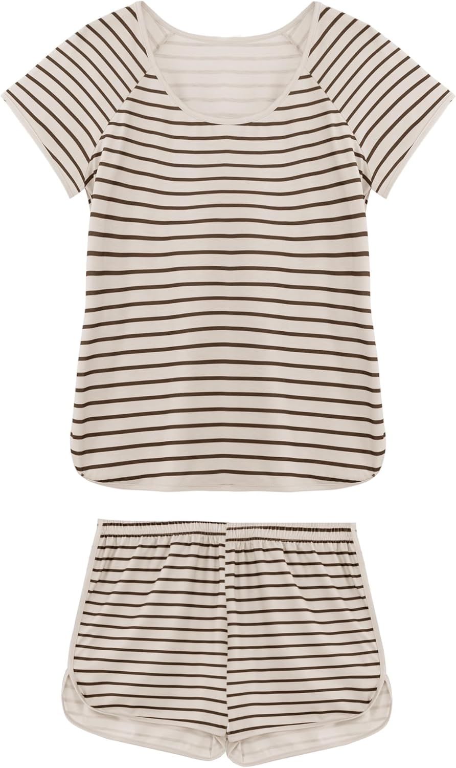 Hilinker 女士性感睡衣套裝，褶皺蕾絲吊帶背心和短褲，夏季可愛睡衣兩件套