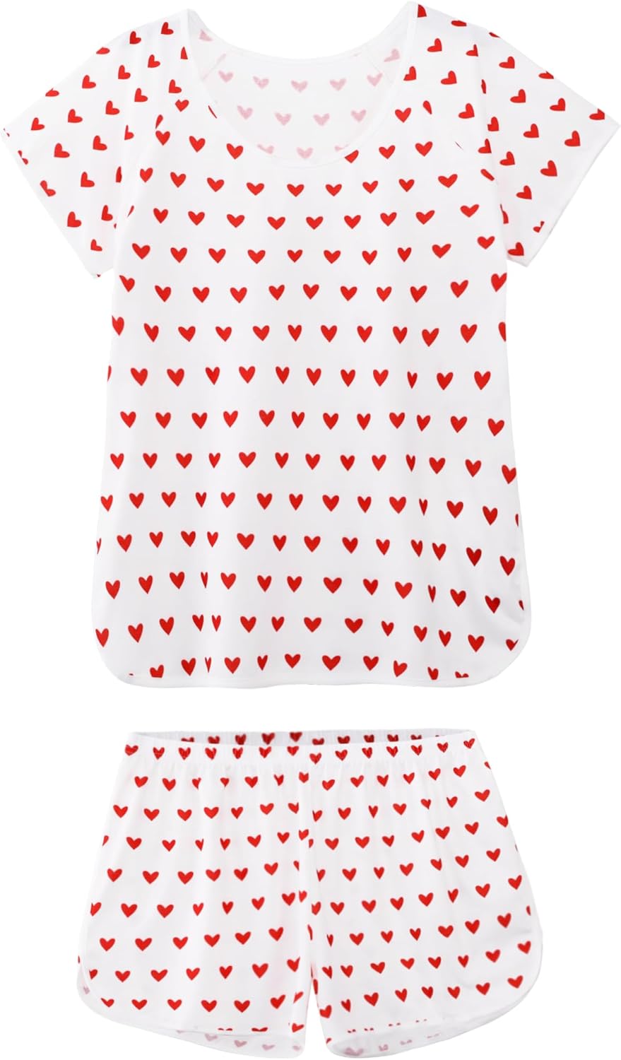 Hilinker 女士性感睡衣套裝，褶皺蕾絲吊帶背心和短褲，夏季可愛睡衣兩件套