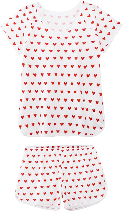 Hilinker 女士性感睡衣套裝，褶皺蕾絲吊帶背心和短褲，夏季可愛睡衣兩件套