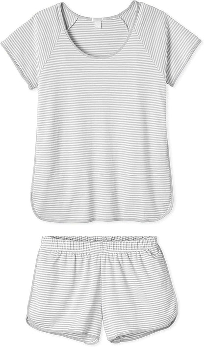 Hilinker 女士性感睡衣套裝，褶皺蕾絲吊帶背心和短褲，夏季可愛睡衣兩件套