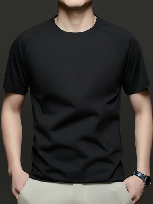 Men's Plus Size Round Neck Short Sleeve T-Shirt