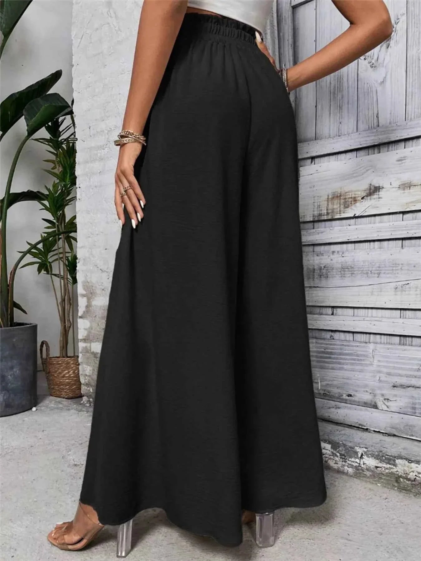 Frill Wide Leg Pants