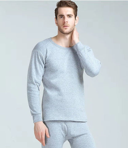 Ropa interior térmica para hombre, calzoncillos largos gruesos con forro polar, parte superior e inferior