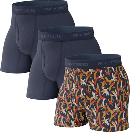 Calzoncillos bóxer Thieves Super Fit para hombre: suaves, transpirables, de secado rápido y elásticos en 4 direcciones (paquete de 2 y 3)