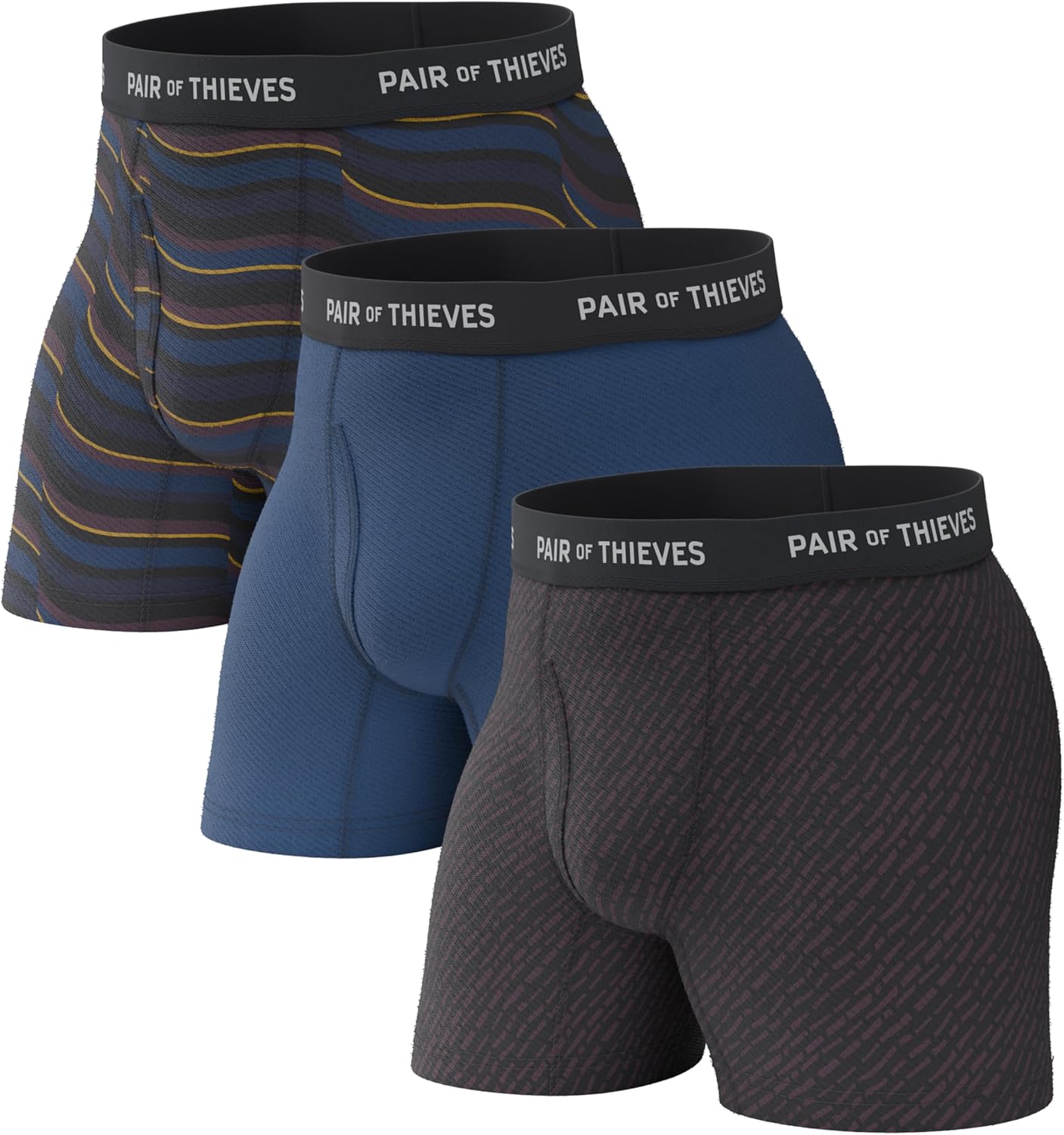 Calzoncillos bóxer Thieves Super Fit para hombre: suaves, transpirables, de secado rápido y elásticos en 4 direcciones (paquete de 2 y 3)