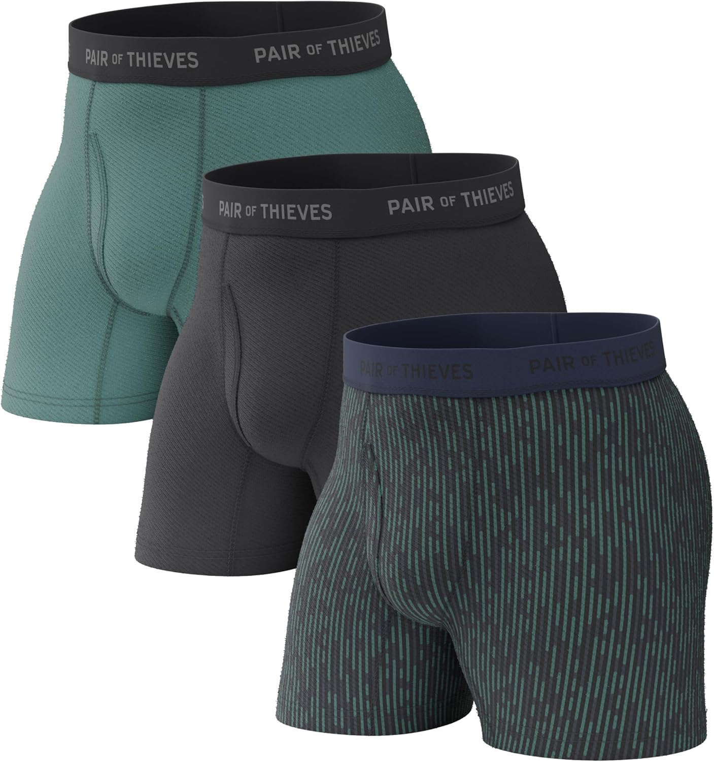 Calzoncillos bóxer Thieves Super Fit para hombre: suaves, transpirables, de secado rápido y elásticos en 4 direcciones (paquete de 2 y 3)