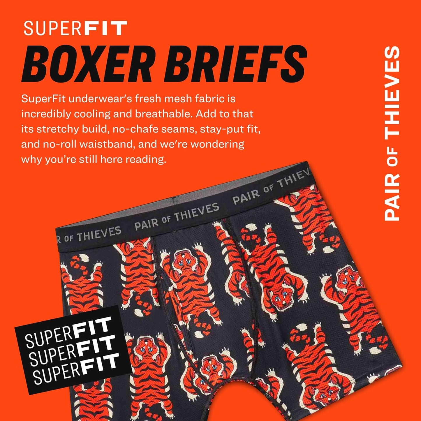 Calzoncillos bóxer Thieves Super Fit para hombre: suaves, transpirables, de secado rápido y elásticos en 4 direcciones (paquete de 2 y 3)