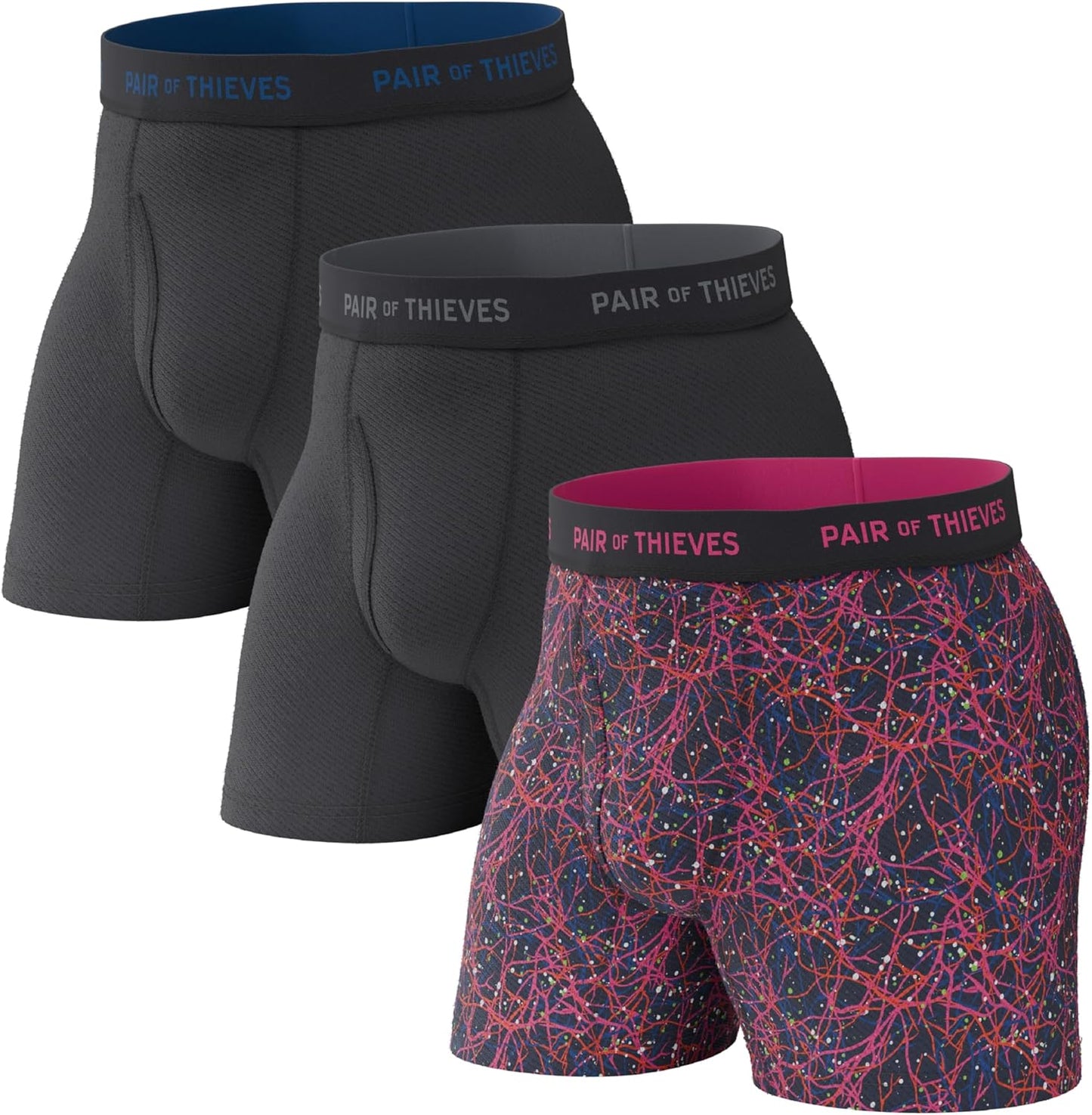 Calzoncillos bóxer Thieves Super Fit para hombre: suaves, transpirables, de secado rápido y elásticos en 4 direcciones (paquete de 2 y 3)