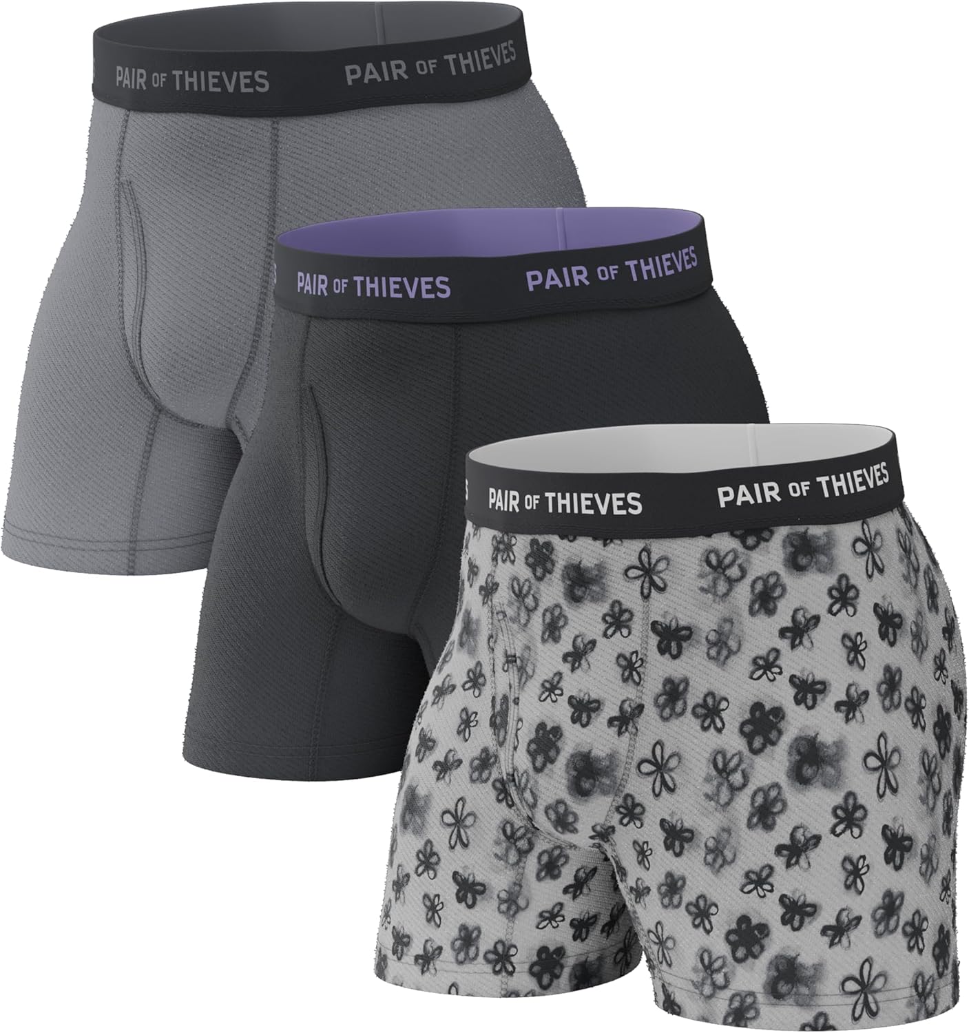 Calzoncillos bóxer Thieves Super Fit para hombre: suaves, transpirables, de secado rápido y elásticos en 4 direcciones (paquete de 2 y 3)