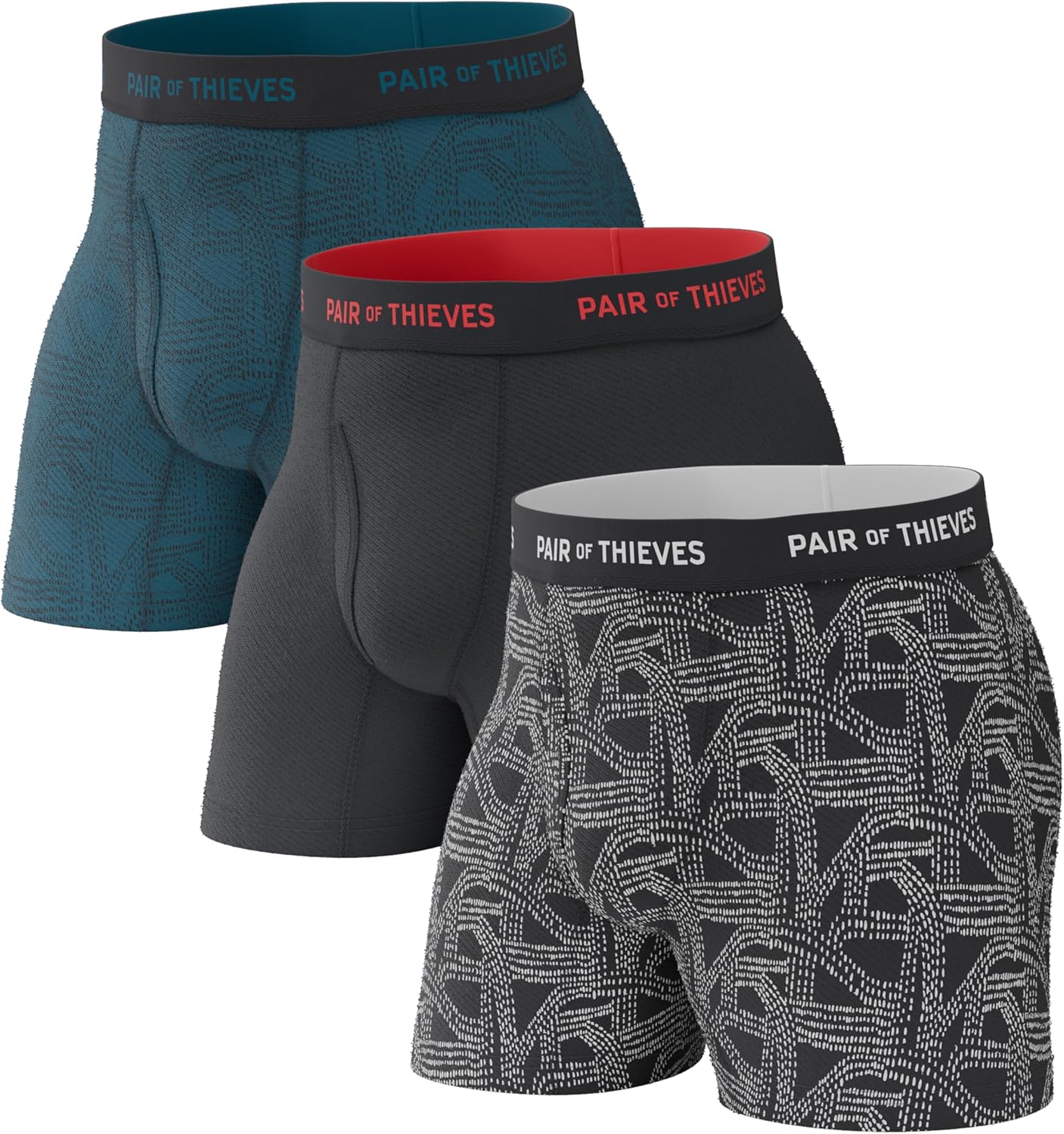 Calzoncillos bóxer Thieves Super Fit para hombre: suaves, transpirables, de secado rápido y elásticos en 4 direcciones (paquete de 2 y 3)