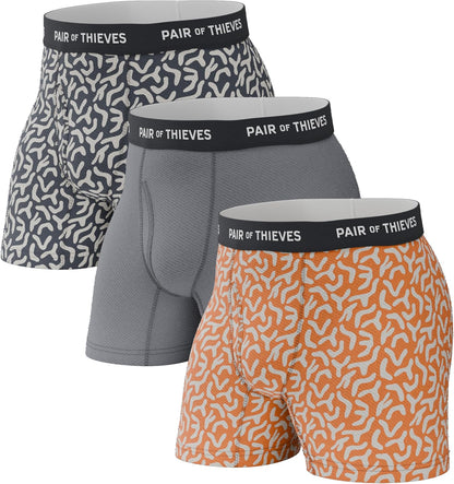 Calzoncillos bóxer Thieves Super Fit para hombre: suaves, transpirables, de secado rápido y elásticos en 4 direcciones (paquete de 2 y 3)