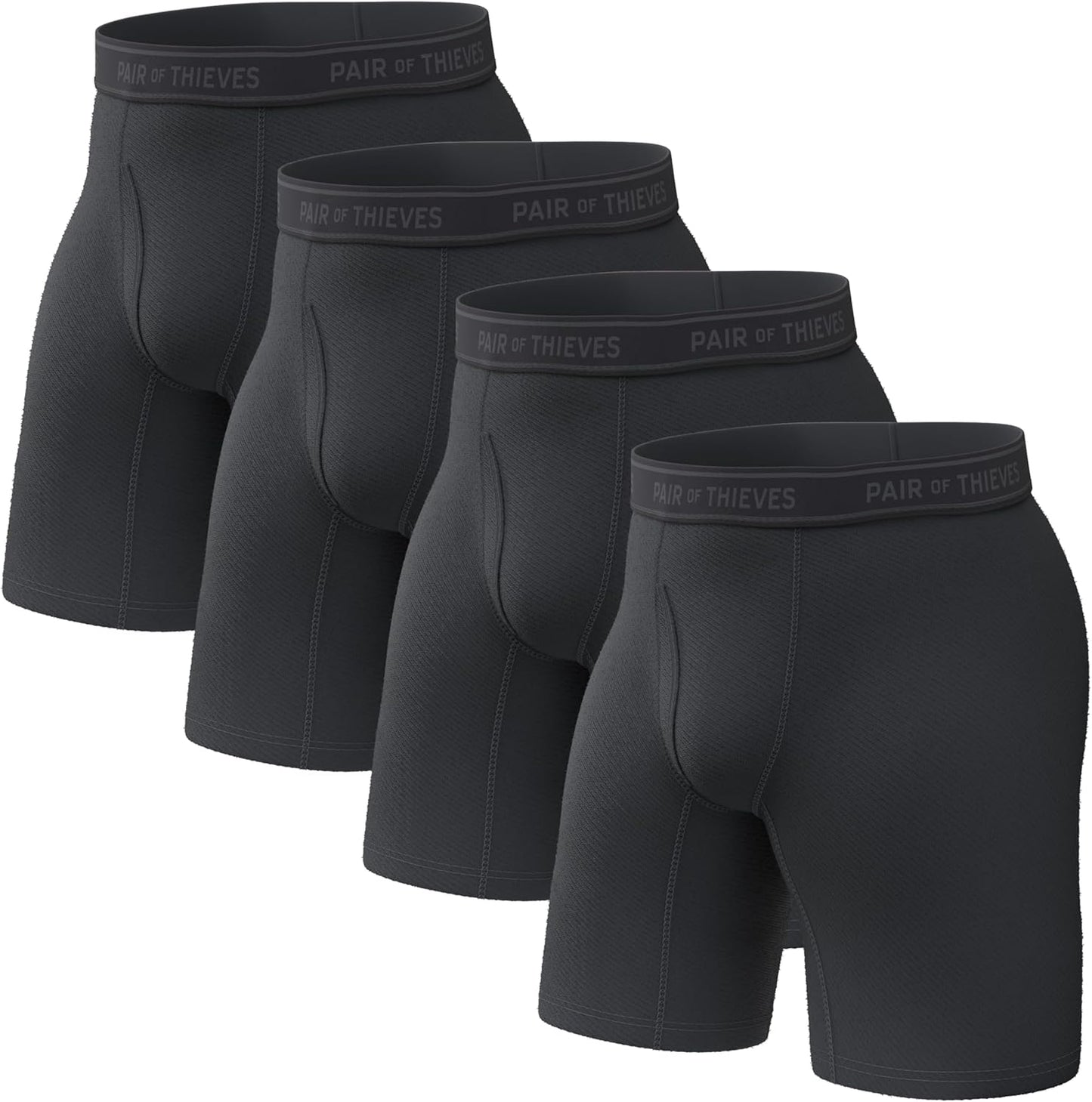 Thieves 男士長款平角內褲（多條裝）－柔軟透氣速乾，四向彈性－多條裝