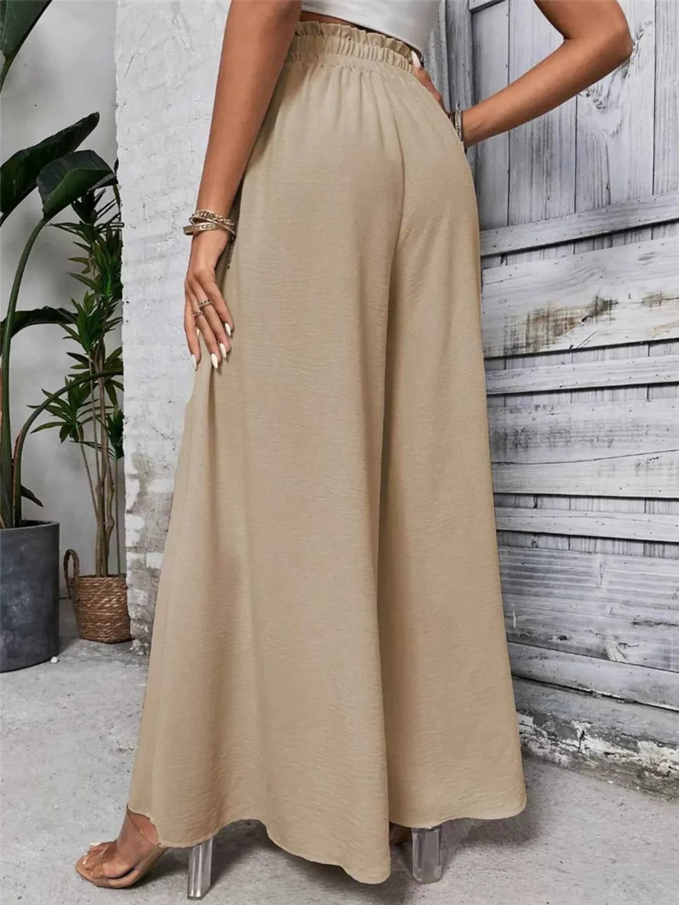 Frill Wide Leg Pants