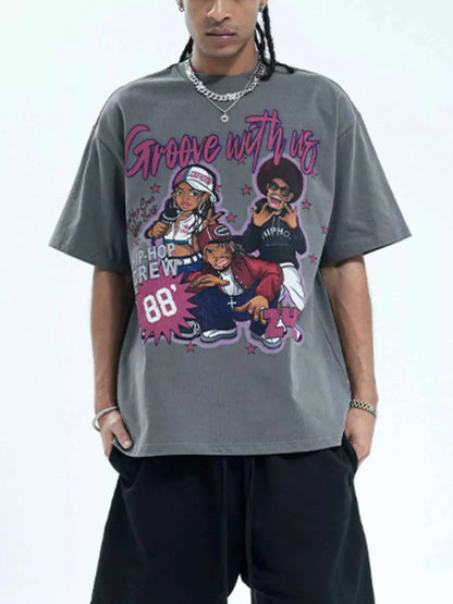 Cool Men's Graphic Tee, Comfy Half Sleeve Shirt for Men