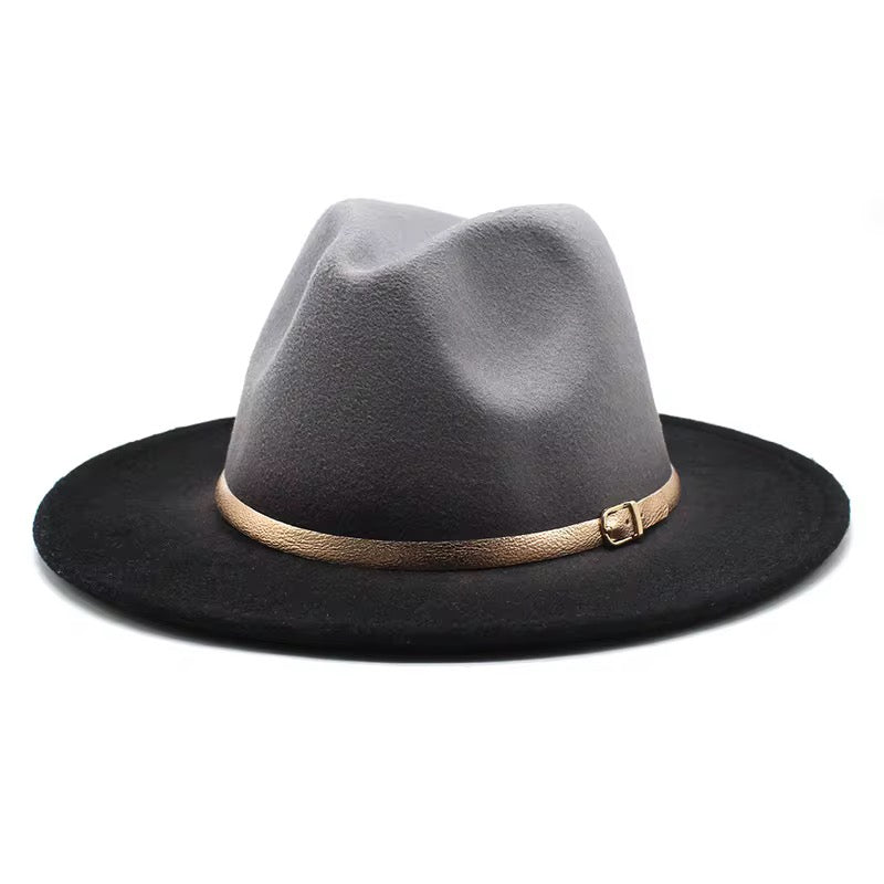 Gradient Fedora Hat-Gray