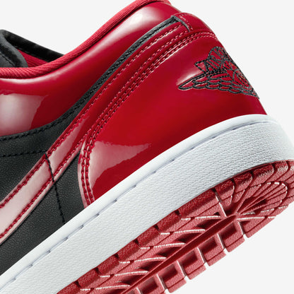 Jordan 1 Low Men Patent Varsity Red Black