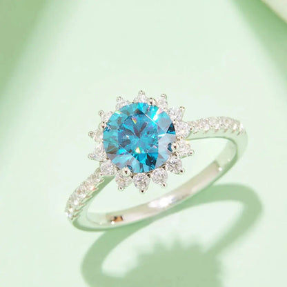 2 Carat Moissanite 925 Sterling Silver Ring