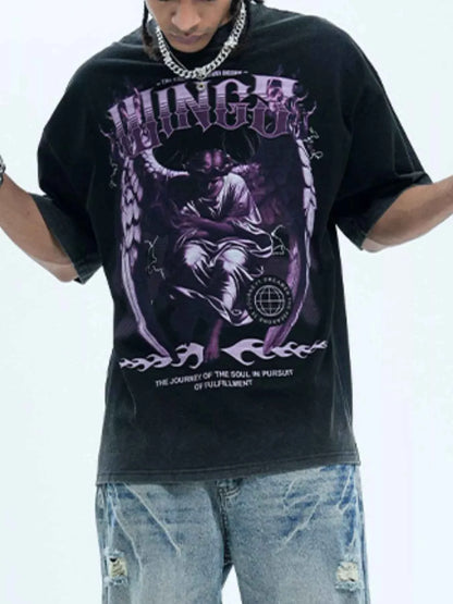 Men's Graphic Short Sleeve Oversized T-Shirt