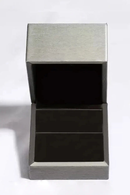 925 Sterling Silver Inlaid Zircon Square Ring