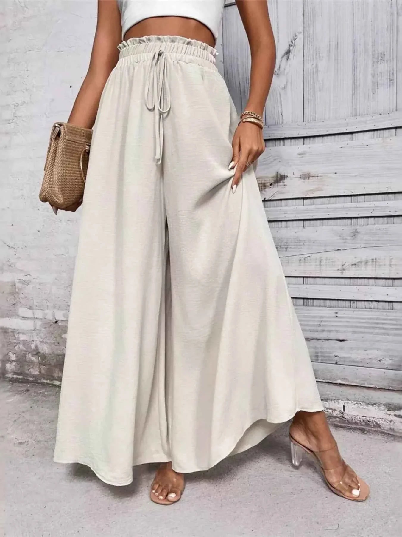 Frill Wide Leg Pants