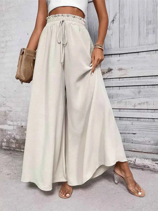 Frill Wide Leg Pants