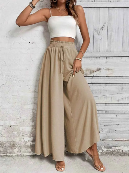 Frill Wide Leg Pants