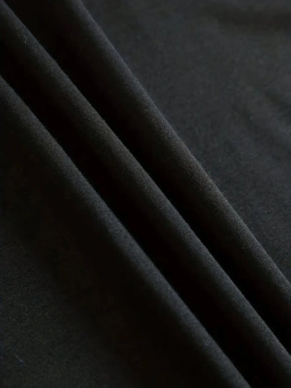 Plus Size Black Heart Butterfly Star Graphic Tee