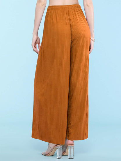 Made by Johnny Women'S Pleated Wide Leg Palazzo Pants with Drawstring