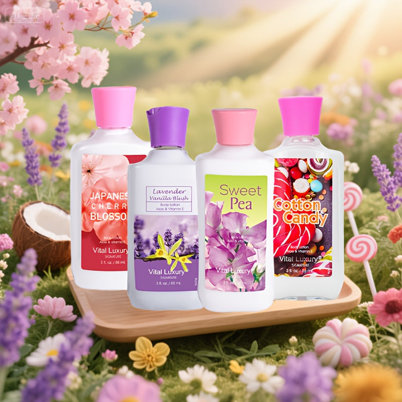 48小時保濕身體乳，15種香型，專為乾性肌膚設計