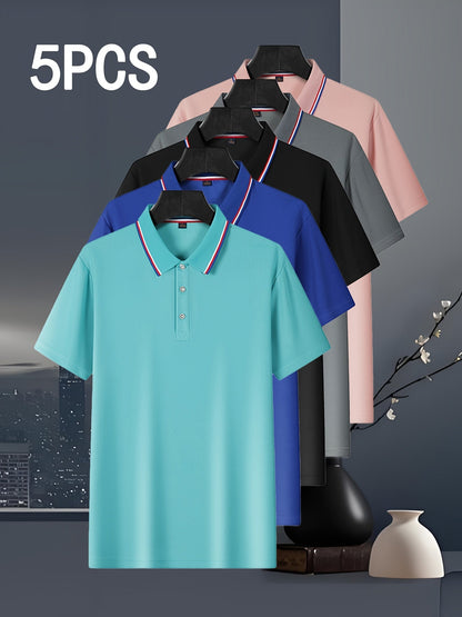 Polo deportivo transpirable para hombre, estilo veraniego fresco